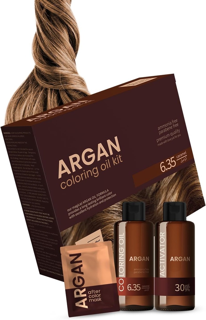 Argan Coloring Oil Kit Caramle 6.35 - 75ml