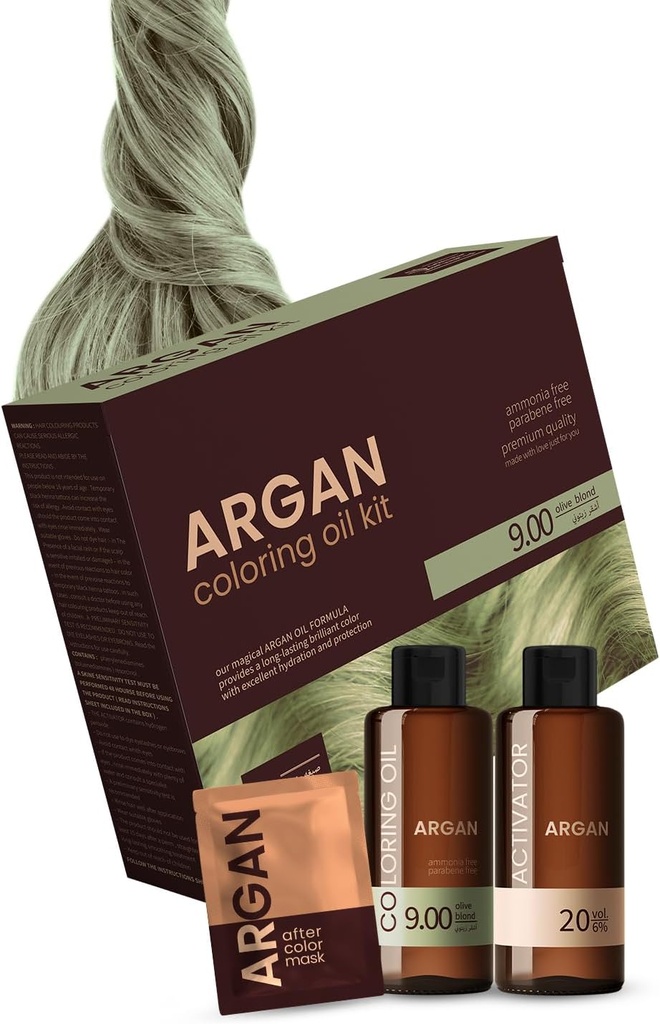 Argan Coloring Oil Kit Olive Blond 9.00 - 75ml