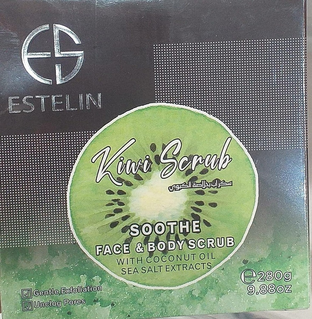 Estelin Kiwi Soothe Face & Body Scrub 280 Gm