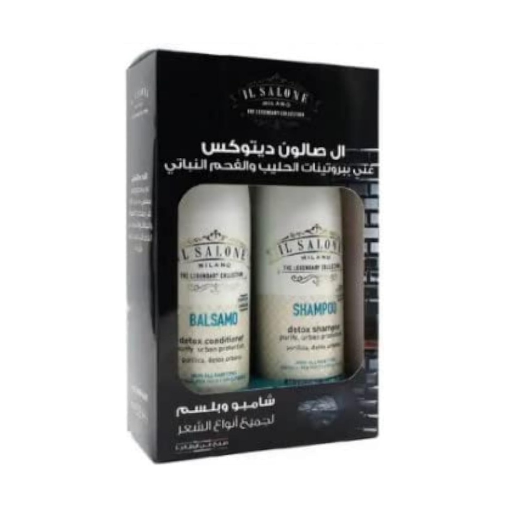 Il Salone Charcoal Detox Shampoo + Conditioner 500 Ml