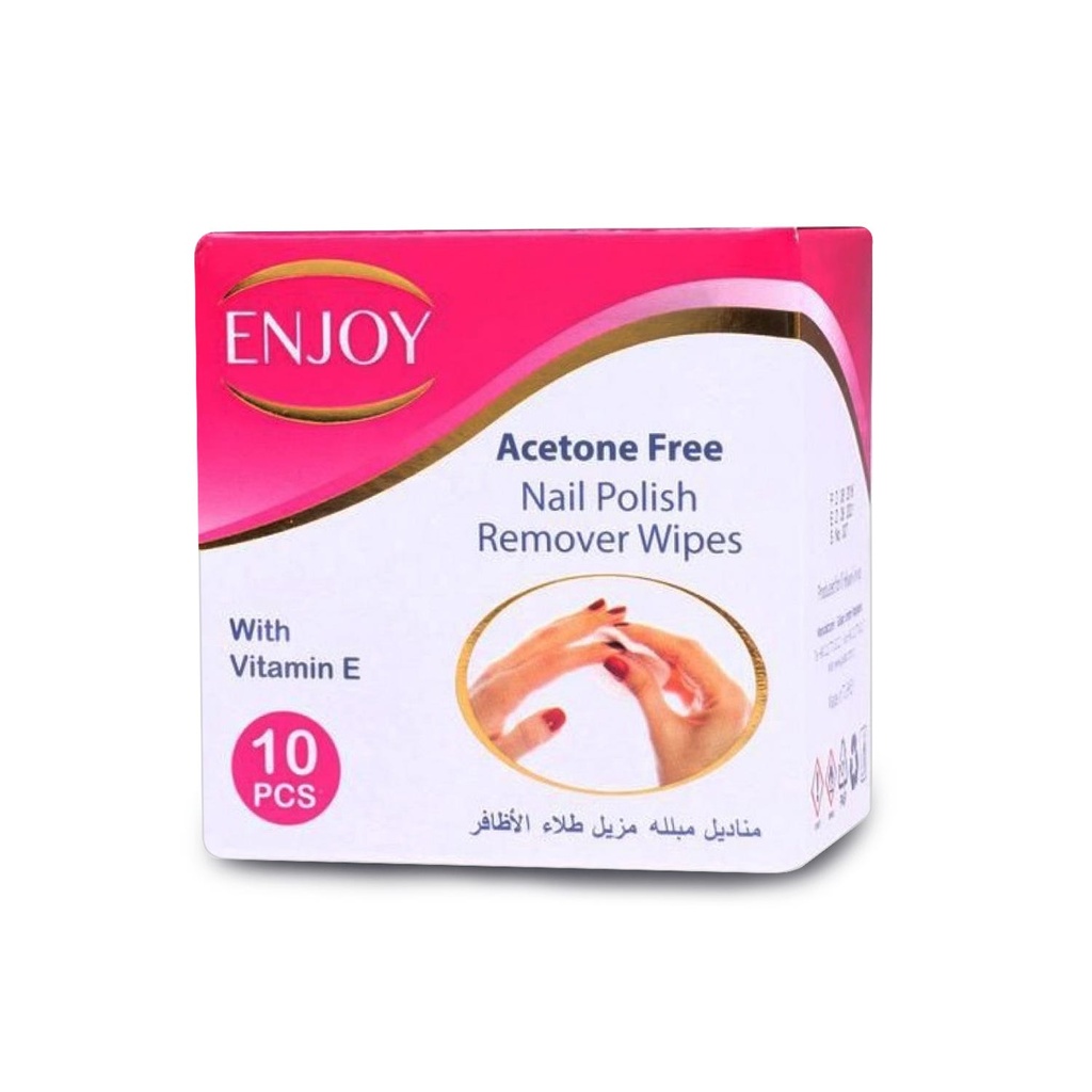 Enjoy Nail Polish Remover Wipes - 10 Piece