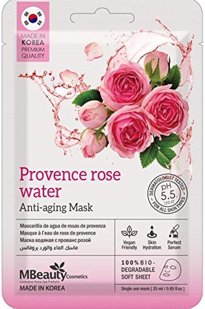 Mbeauty Provence Rose Water Anti Aging Mask 25ml