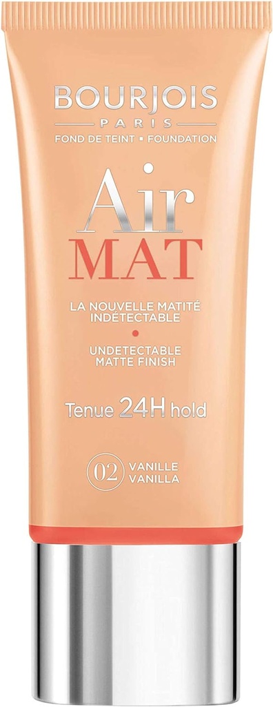 Bourjois, Air Mat 24h. Foundation. 02 Vanilla. 30 Ml - 1.0 Fl Oz