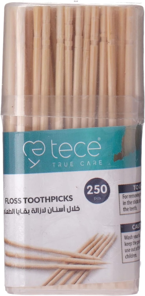 Tece Floss Toothpicks, 250 Pieces