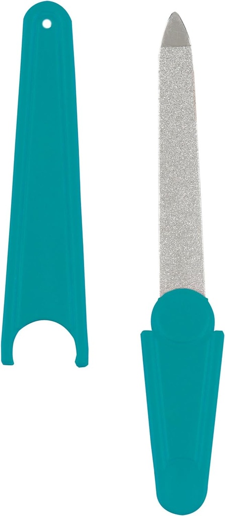 Titania Pocket Sapphire-nail File, Silver/green