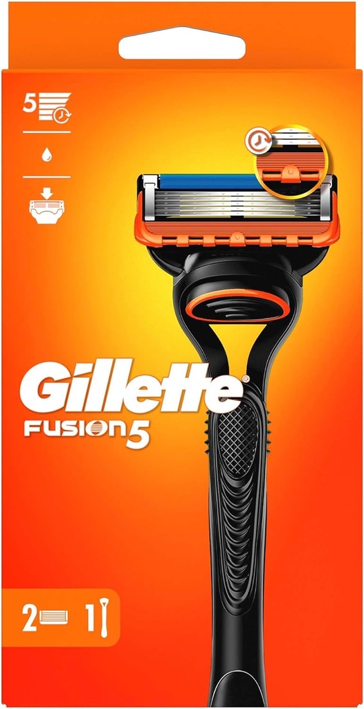 Gillette Fusion Handle + 2 Blades