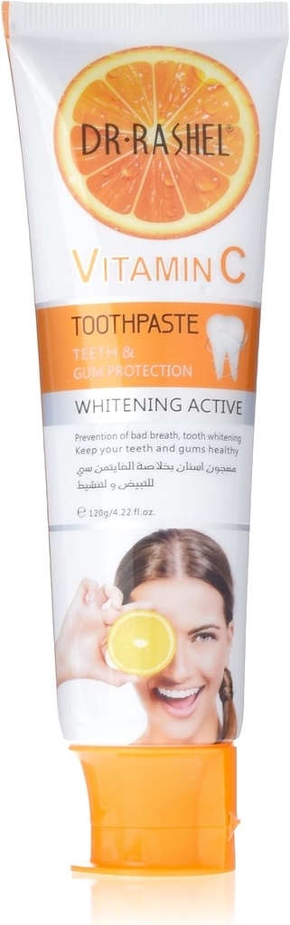 Dr. Rashel Vitamin C Whitening Active Toothpaste 120 G