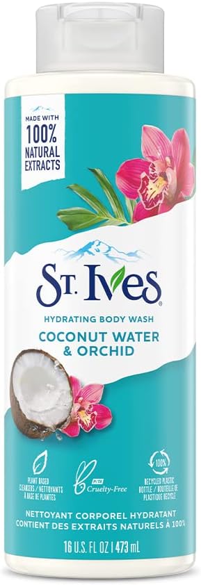 St. Ives, Hydrating Body Wash, Coconut Water & Orchid, 16 Fl Oz (473 Ml)