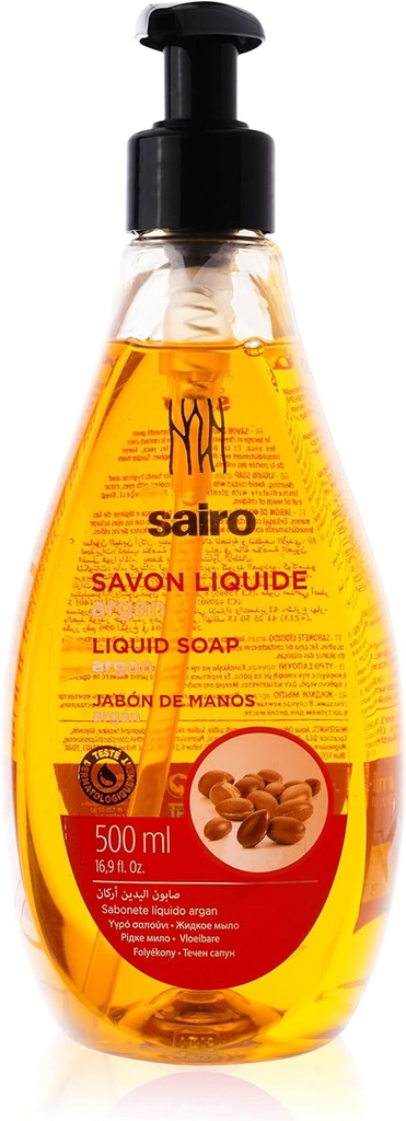 Sairo Argan Liquid Soap, 500 Ml, Yellow