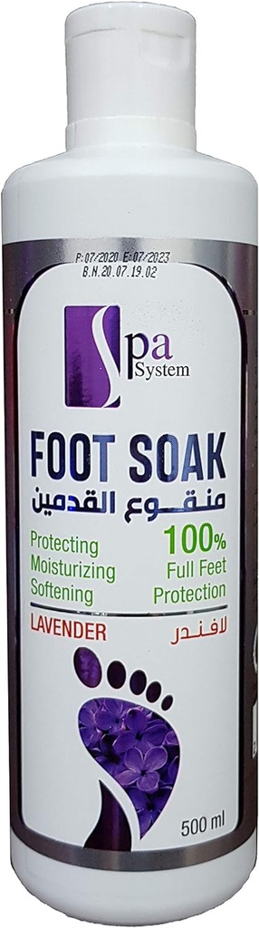 Spa System Foot Soak Lavender 500ml منقوع القدمين بالافندر 500 مل