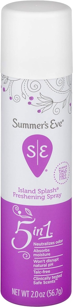 Summers Eve Island Splash Freshening Spray, 56.7g