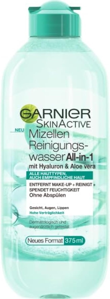 Garnier Mizellen Reinigungswasser All-in-1 Mit Hyaluron & Aloe Vera