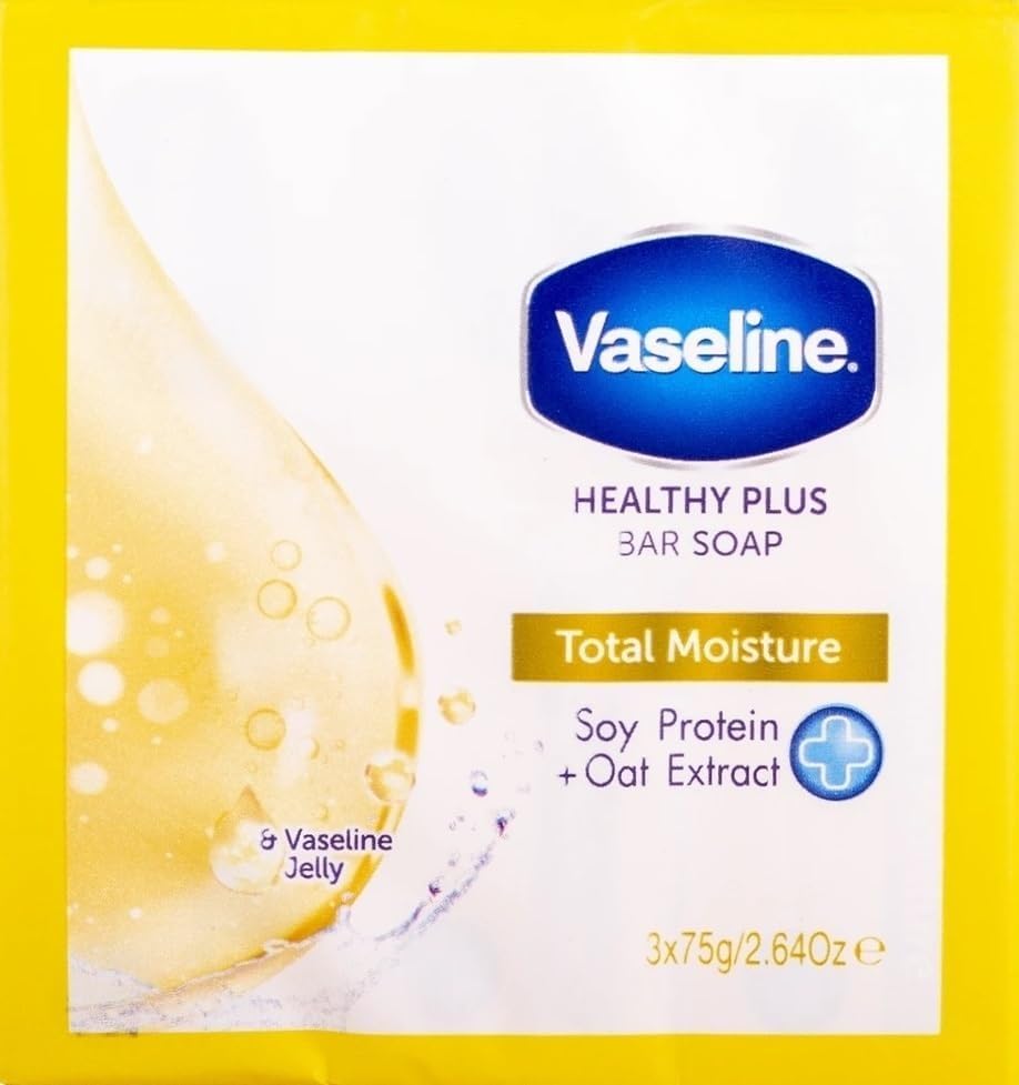 Vaseline Healthy Plus Bar Soap Total Moisture - 3 x 75 gram