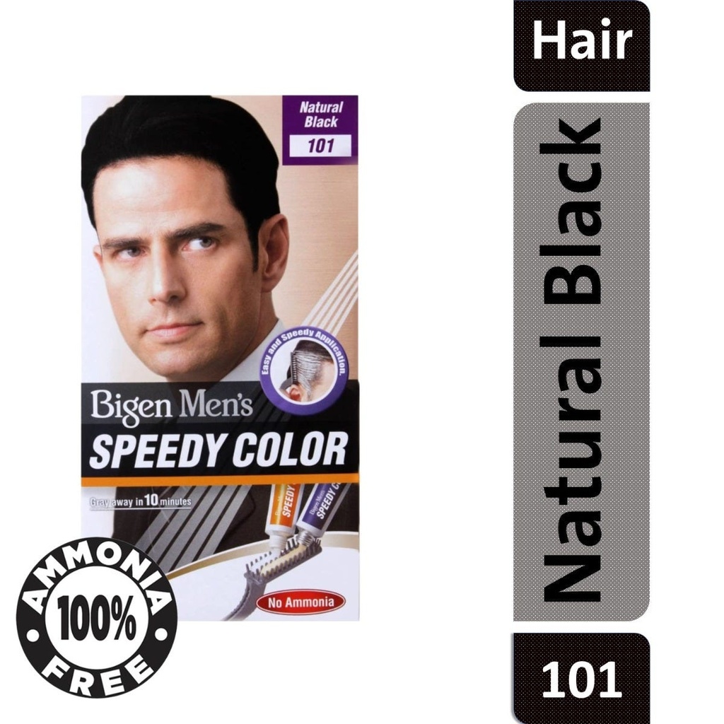 Bigen Men Speedy No Ammonia Hair Color - Natural Black 101