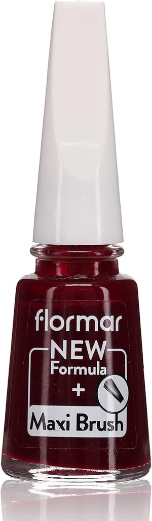 Florm Classic Nail Enamel With New Improved Formula & Thicker Brush - 306 Lost In Bordeaux