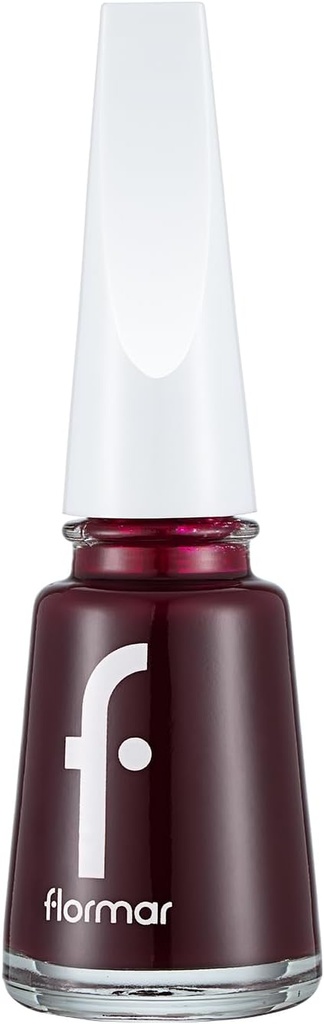 Florm Classic Nail Enamel With New Improved Formula & Thicker Brush - 352 Blackstar Red