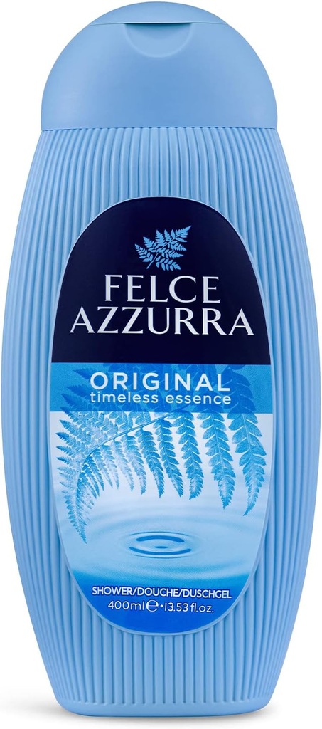 Felce Azzurra Original - The Timeless Essence Shower Gel - Rich Formula Envelops Your Skin To Provide Smoothness And Moisture - Contains Rich Essential Oils To Rebalance And Regenerate -13.5 Oz