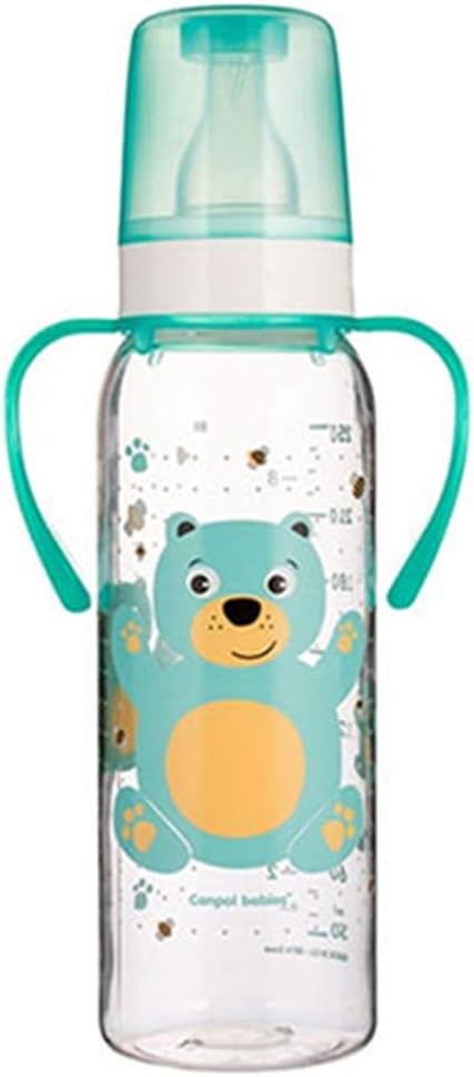 Canpol Babies 250 Ml Designed Bottle With Handle (bpa 0%) Collection Cheerful Animals 11/845