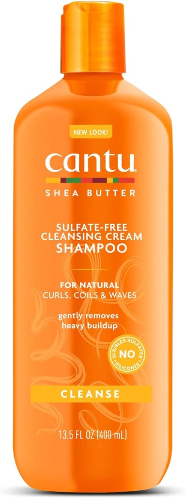 Cantu Natural Hair Shampoo Cleansing 13.5 Ounce(sulfate-free) (400ml) (1 Pack)