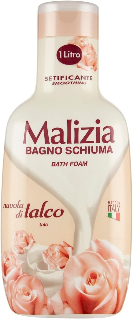 Malizia Bath Foam With Talc Scent - 1 Liter
