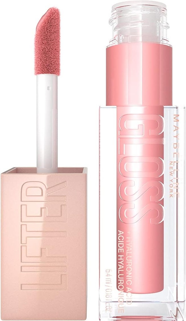Maybelline New York Lifter Gloss, Plumping & Hydrating Lip Gloss With Hyaluronic Acid, 5.4 Ml, Shade: 006, Reef