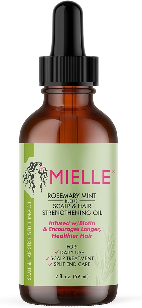 Mielle Organics Rosemary Mint Growth Oil, Sulfate And Paraben Free, 59 ml