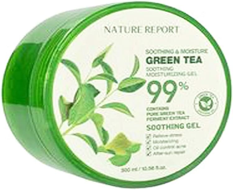 Nature Report Green Tea Soothing Moisturizing Gel, 300 Ml