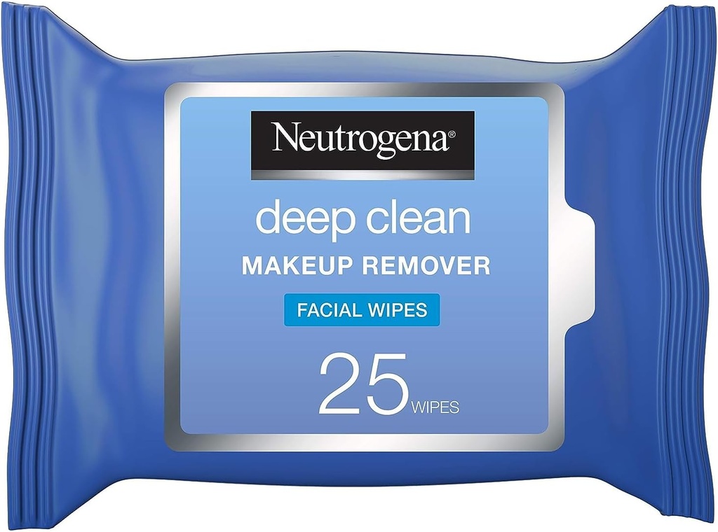 Neutrogena Makeup Remover, Face Wipes, Deep Clean,25 Wipes