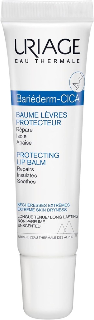 Uriage Bariederm Cica-lips Repairing Balm, 15ml