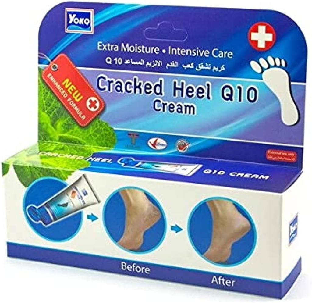 Yoko Q10 Foot Cracked Heel Cream, 50g