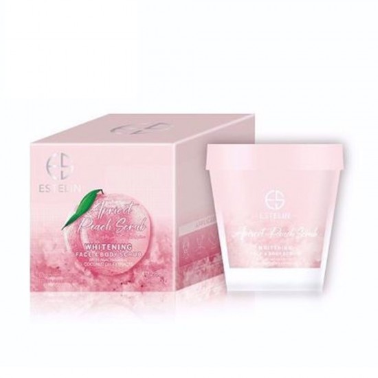 Estelin Whitening Body and Face Scrub with Apricot and Peach Extract 280gm