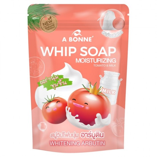 A Bonne Whip Soap Moisturizing Tomato & Milk - 100 gm