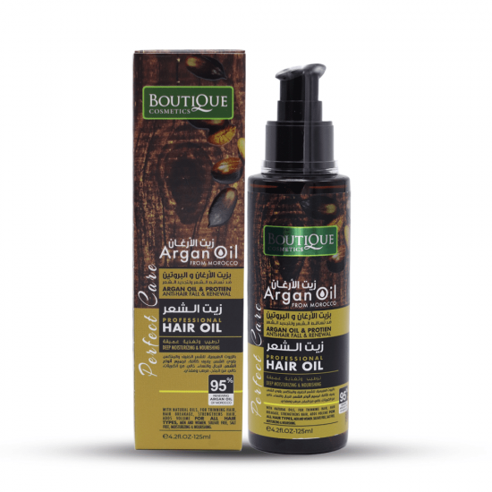 Boutique Hair Oil with Argan Oil & Protein Anti-Hair Fall & Renewal - 125 ml