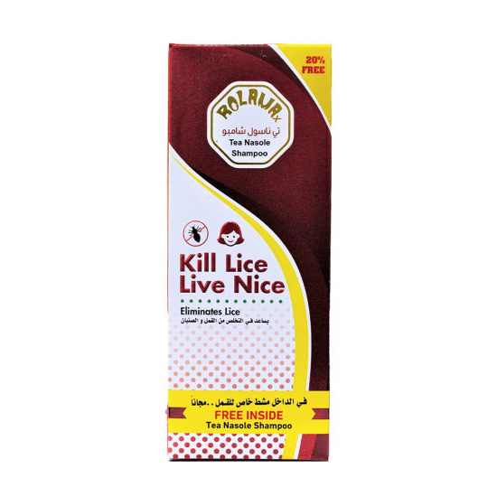 Rolamax Tea Nasole Shampoo Eliminates Lice with Free Comb 210 ml - Red