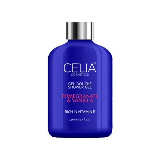 Celia Shower Gel with Pomegranate and Vanilla Extract - 500 ml