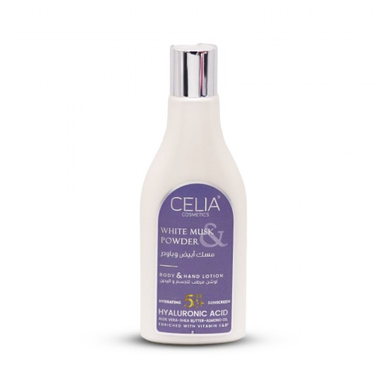 Celia Moisturizing Lotion for Body & Hands with White Musk & Powder 200 ml