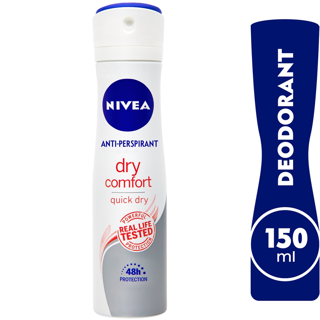 Nivea Antiperspirant Spray For Women Dry Comfort Quick Dry 150ml