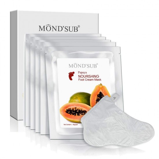 Mond'sub Papaya Nourishing Foot Cream Mask - 5*40 gm