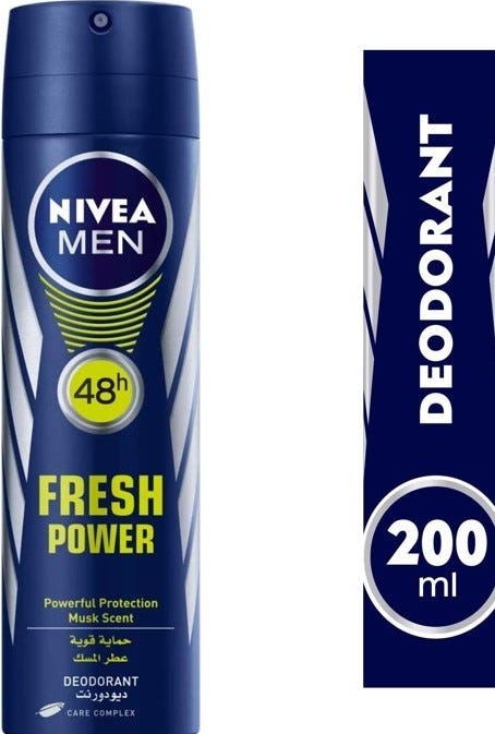 Nivea Men Antiperspirant Spray For Men Fresh Power Fresh Scent 200ml