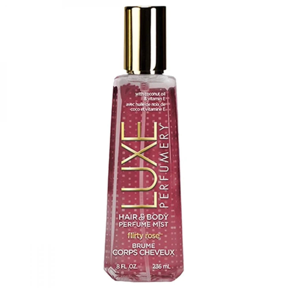 Luxe Perfumery Hair & Body Perfume Mist, 236 Ml, Flirty Rose