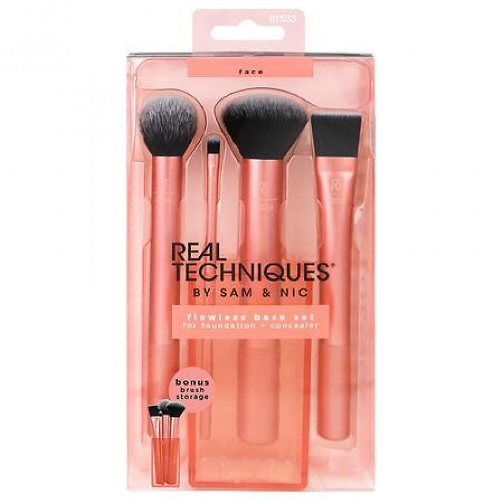 Real Techniques beveled face brushes