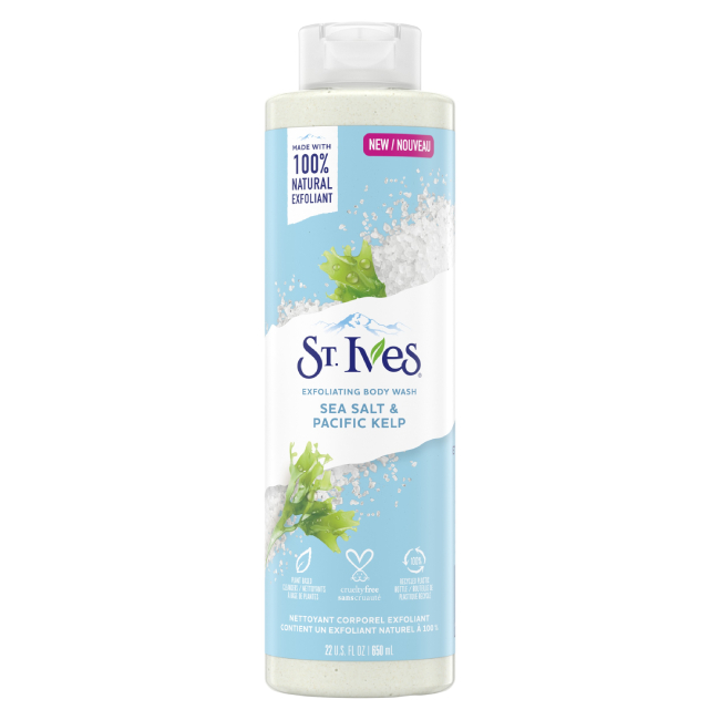 St. Ives Exfoliating Body Wash 650 ml Cyan Sea Salts