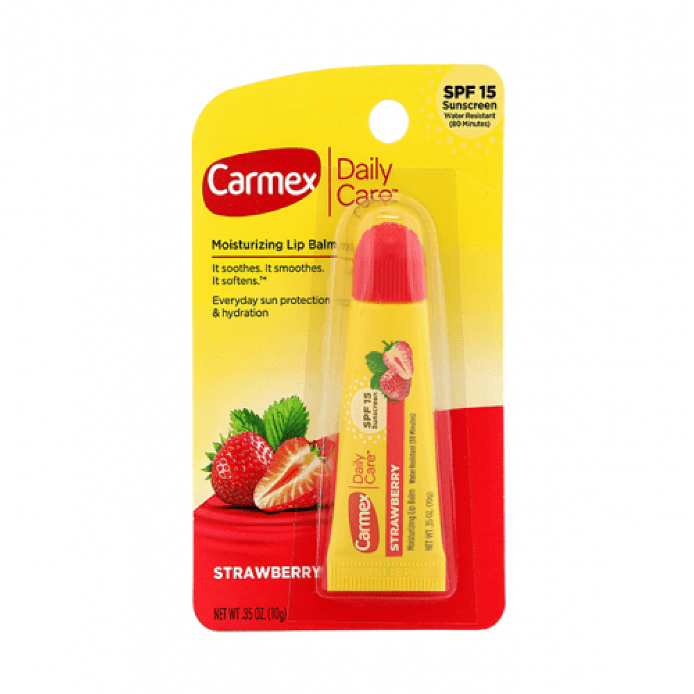 Carmex Dry Cracked Lip Balm 10g Strawberry