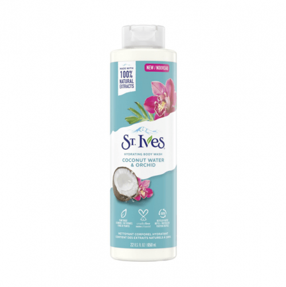St. Ives Exfoliating Body Wash 650 ml Coconut Water Orchid