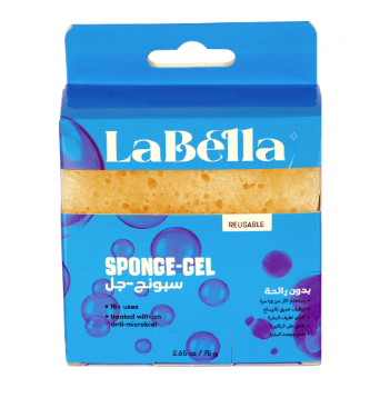 La Bella Sponge Gel Sponge with Shower Gel 75 gm with Rose
