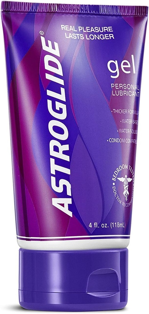 Astroglide Lubricant Gel 118 ml Unflavored Purple - Tube