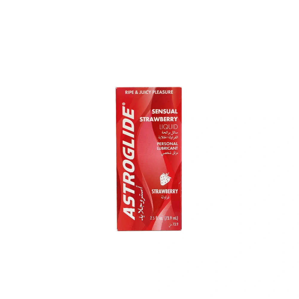 Astroglide Lubricant Gel 73.9 ml, Strawberry Scent, Red Box