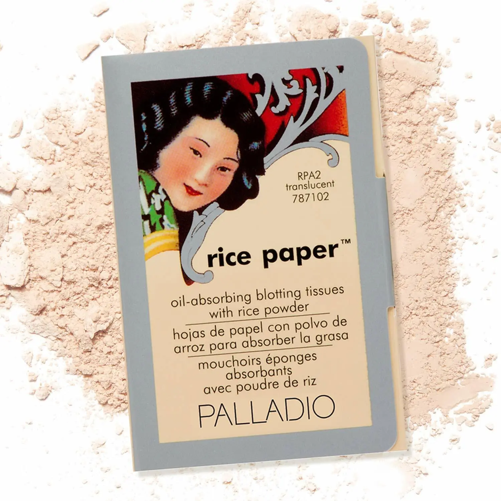 Palladio Rice Paper Facial Tissues For Oily Skin, Oil Absorbing Paper