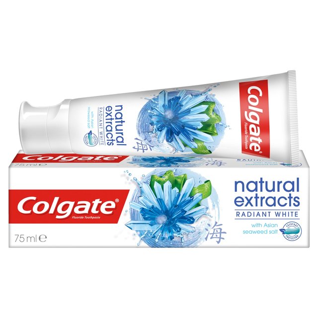 Colgate Natural Extracts Radiant White With Seaweed And Salt Toothpaste 75ml