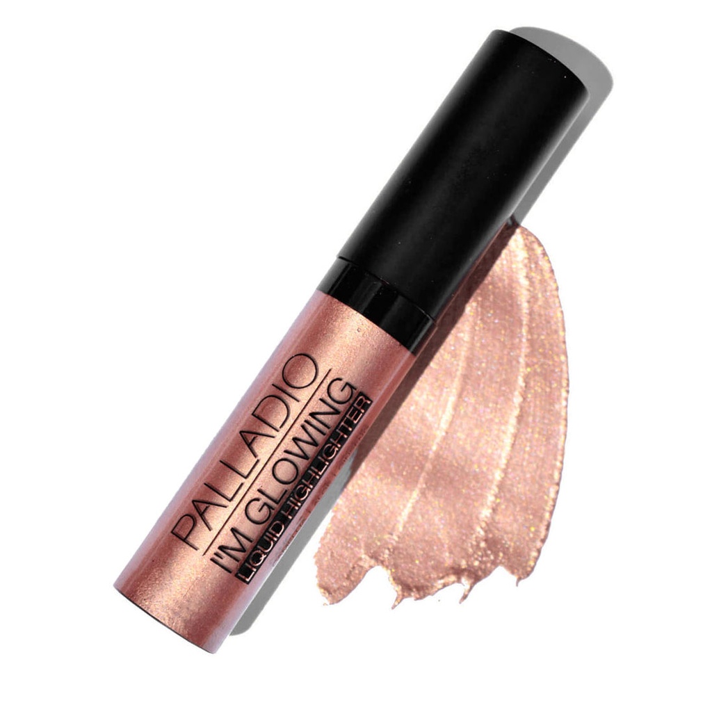 Palladio Im Glowing Liquid Highlighter - Rose Gold